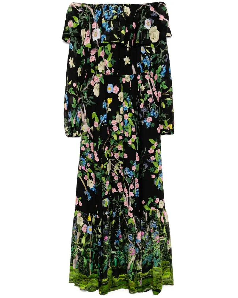 Cynthia Rowley Kleid aus Seide - Schwarz Schwarz
