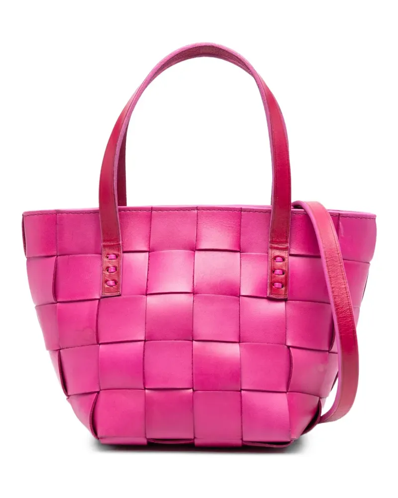 Dragon Diffusion Gewebte Handtasche - Rosa Rosa