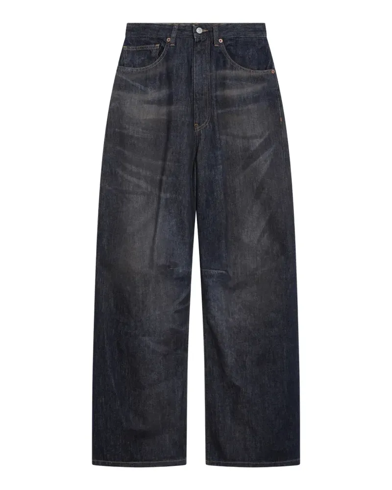 Maison Margiela Ausgeblichene Wide-Leg-Jeans - Blau Blau