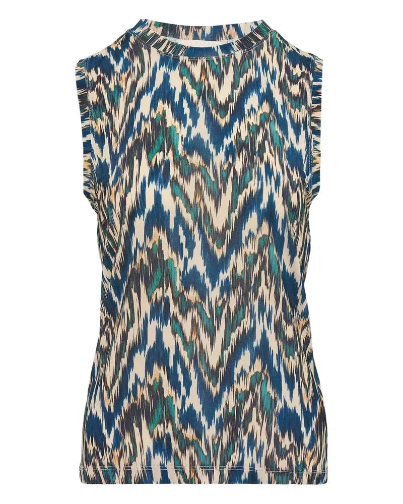 Ulla Johnson Ines Weste mit Print - Blau Blau