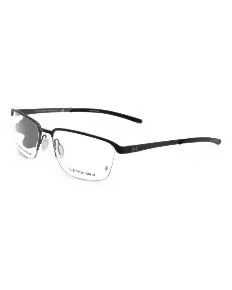 Under Armour half-rim rectangle-frame glasses - Schwarz Schwarz