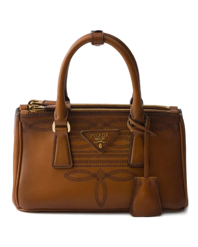 Prada Mini Galleria Handtasche - Braun Braun