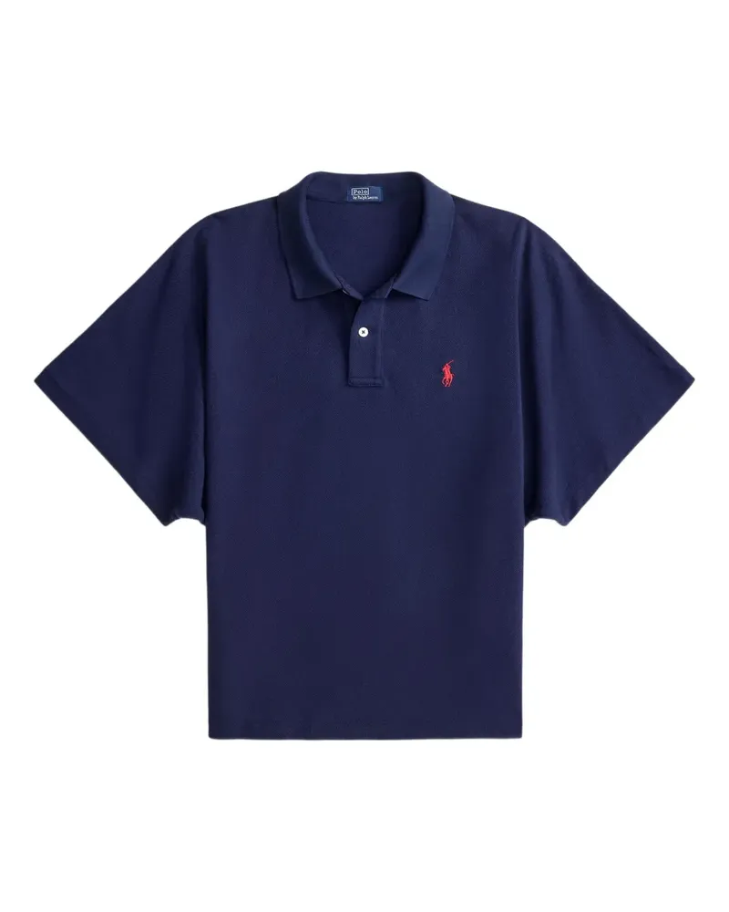 Ralph Lauren Poloshirt mit Fledermausärmeln - Blau Blau
