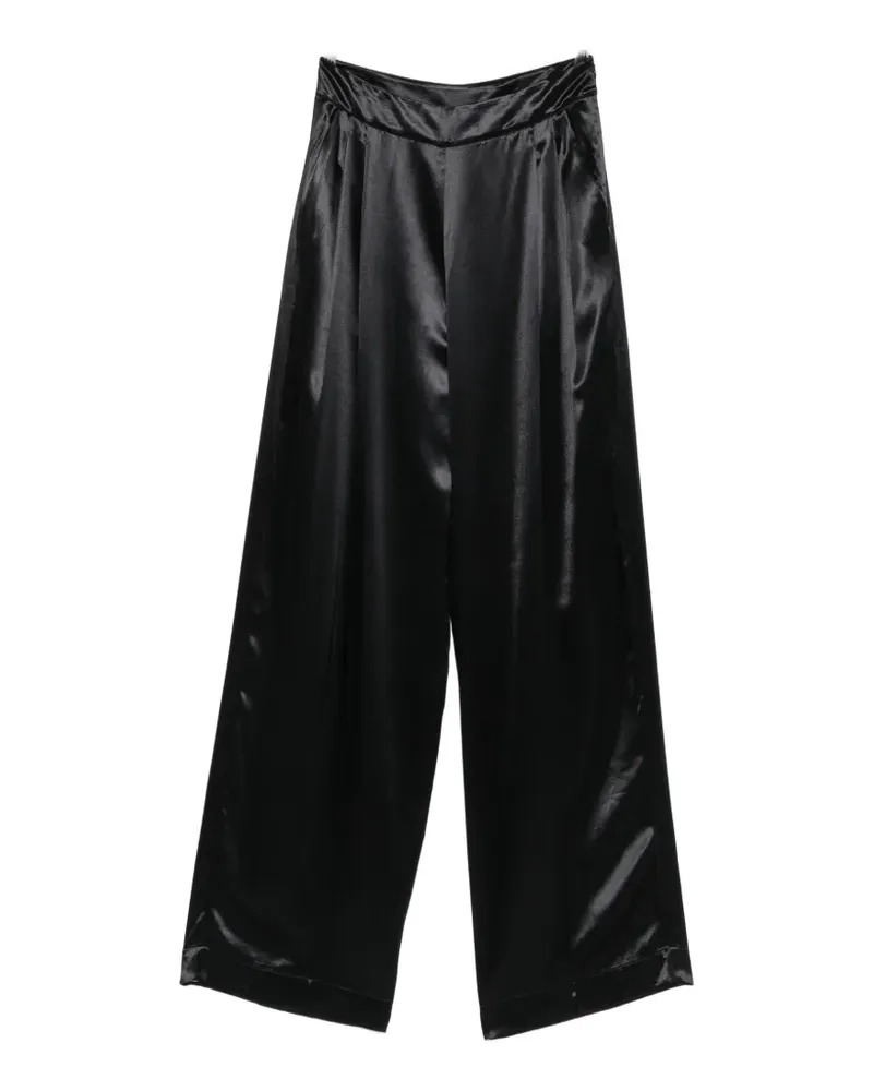 Erika Cavallini pleated-design trousers - Schwarz Schwarz