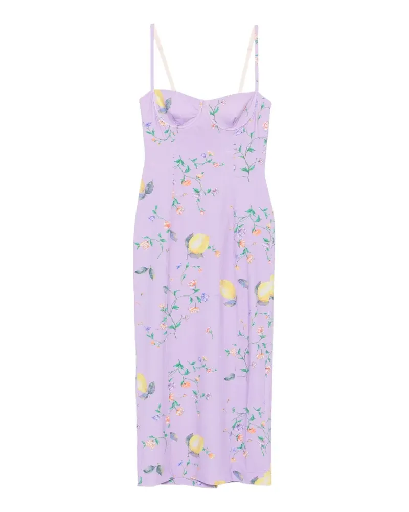 Moschino lemon-print dress - Violett Violett