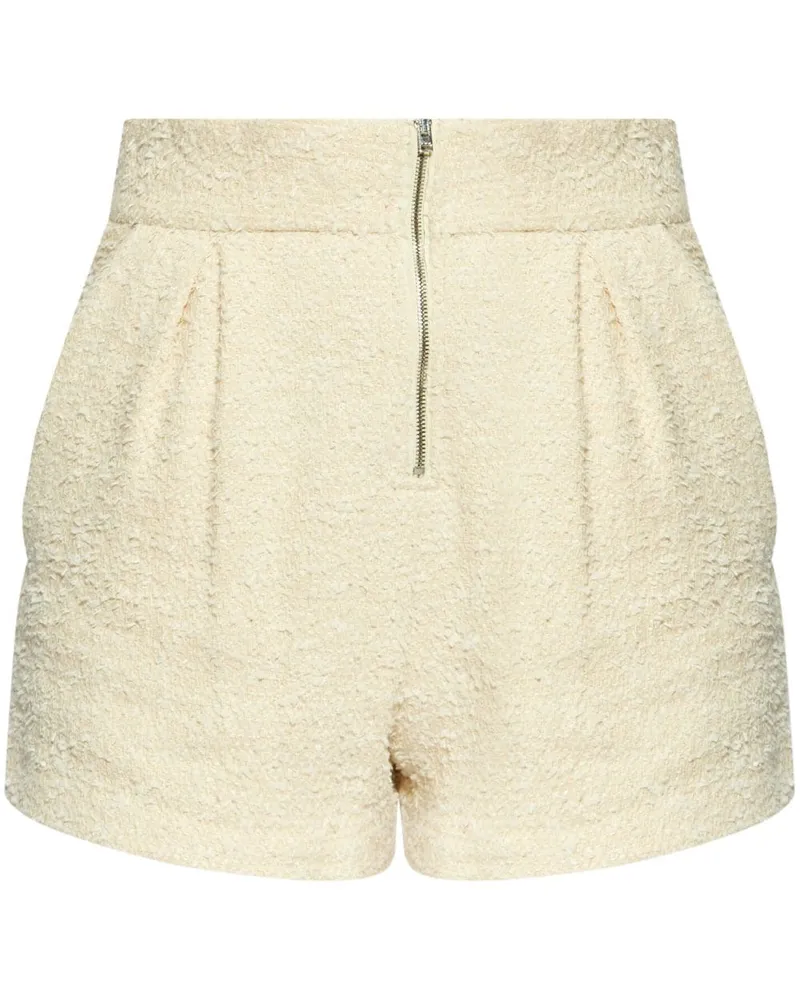 IRO Bouclé-Shorts mit Reißverschluss - Nude Nude