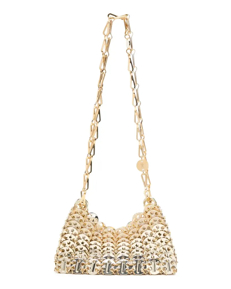 Paco Rabanne Mini 1969 Schultertasche mit Kristallen - Gold Gold