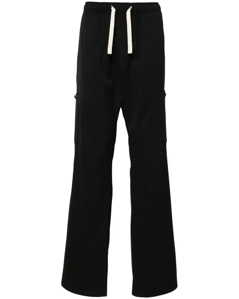 Palm Angels Weite Hose mit Kordelzug Schwarz
