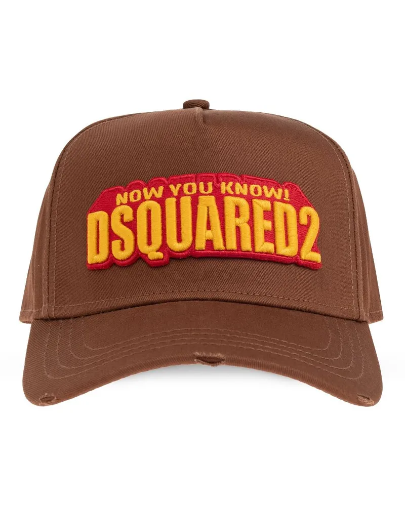 Dsquared2 Baseballkappe mit Logo-Stickerei - Braun Braun