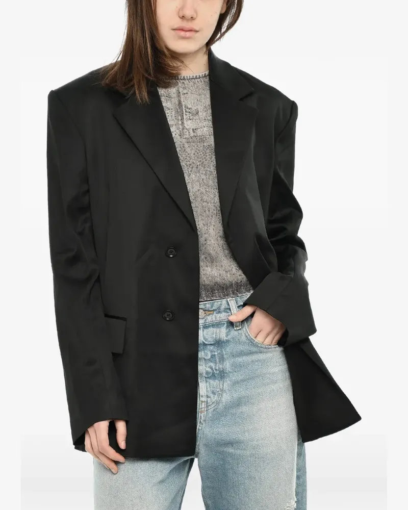 Diesel G-KESSa satin blazer - Schwarz Schwarz