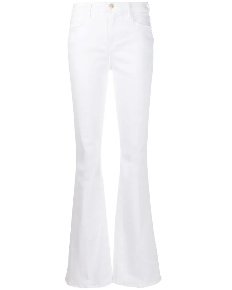 Frame Denim Ausgestellte Jeans Weiß