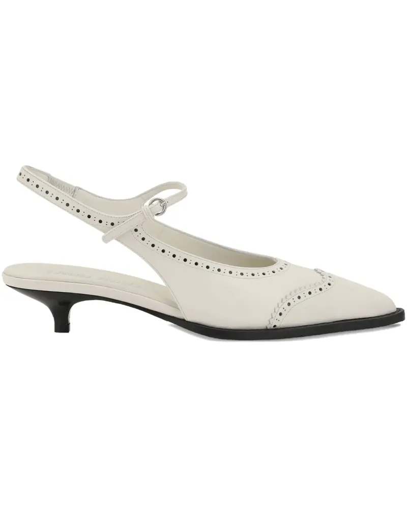 Miu Miu Pumps mit Slingback-Riemen - Weiß Weiß