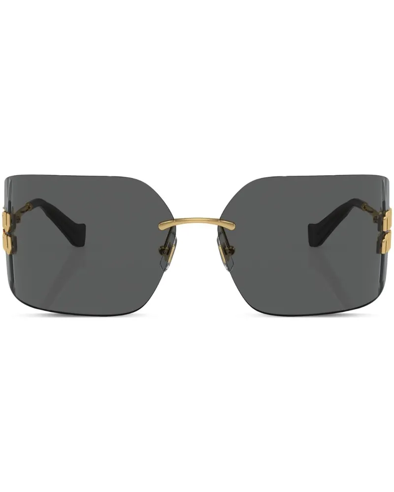 Miu Miu Rahmenlose Sonnenbrille - Gold Gold