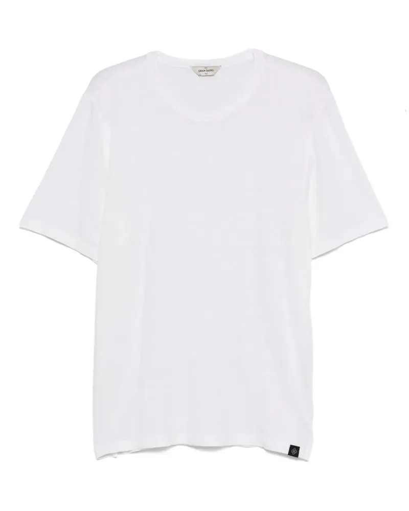 Gran Sasso T-Shirt aus Leinen - Weiß Weiß