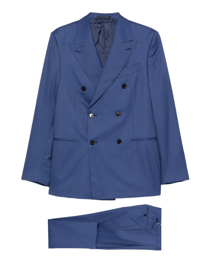 Caruso double-breasted suit - Blau Blau
