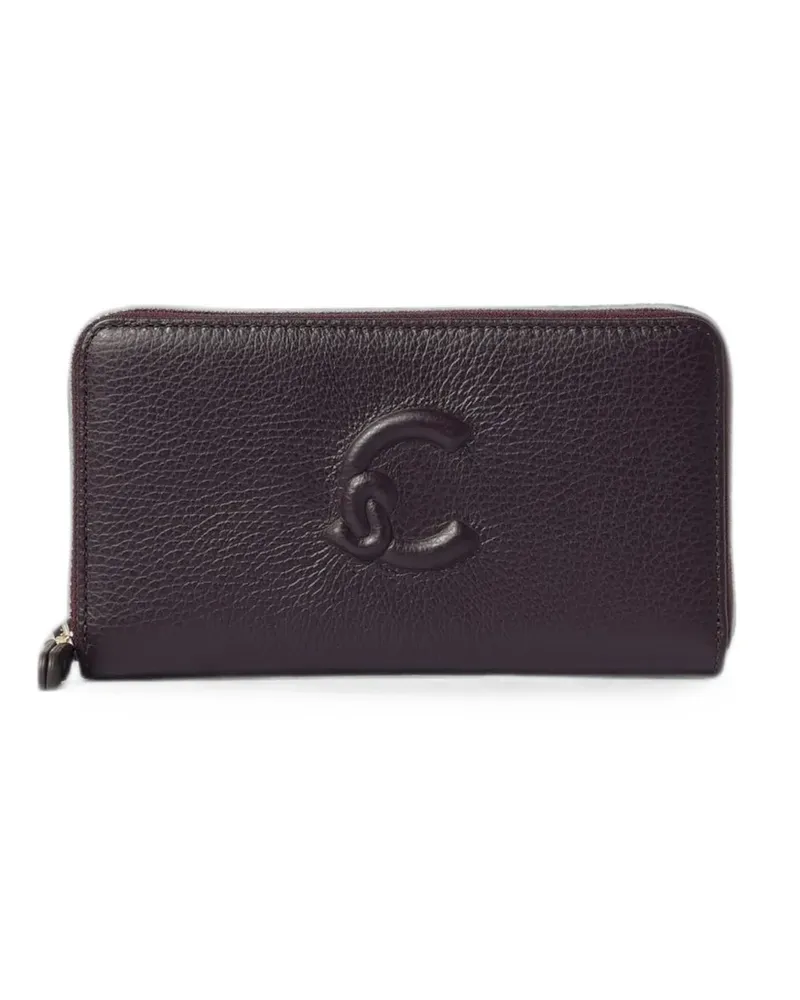 Coccinelle Dulse Soft pebbled leather wallet - Violett Violett