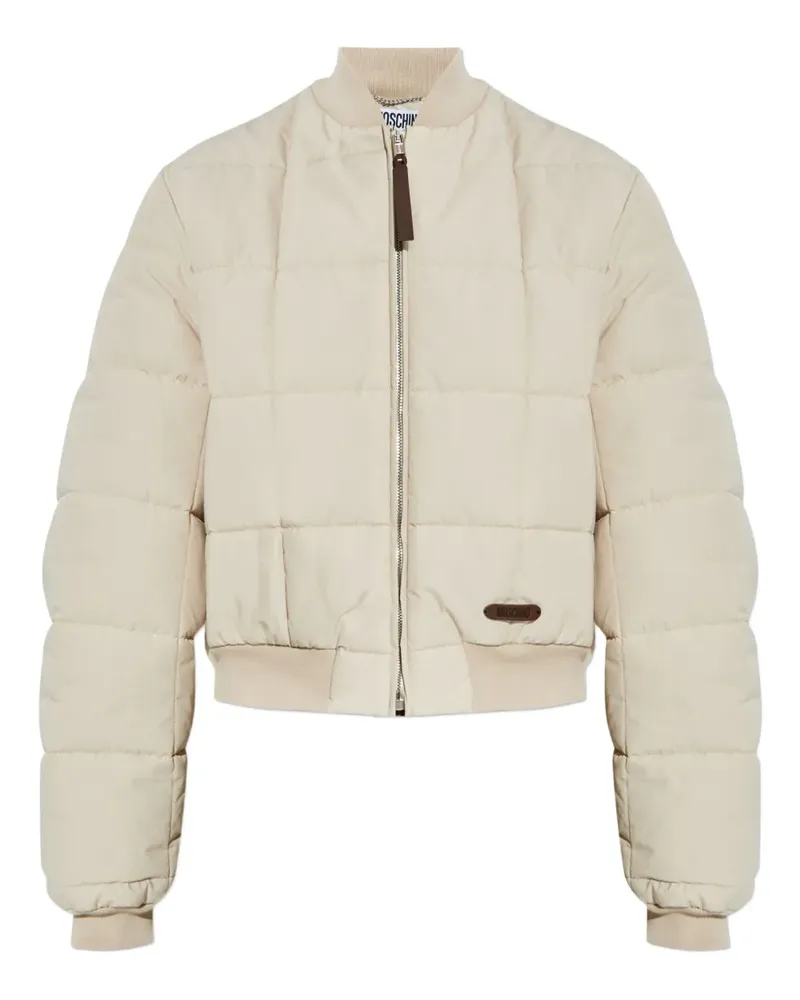 Moschino Gesteppte Bomberjacke - Nude Nude