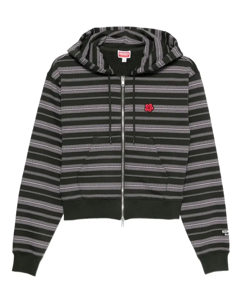 Kenzo Gestreifter Hoodie - Grün Grün