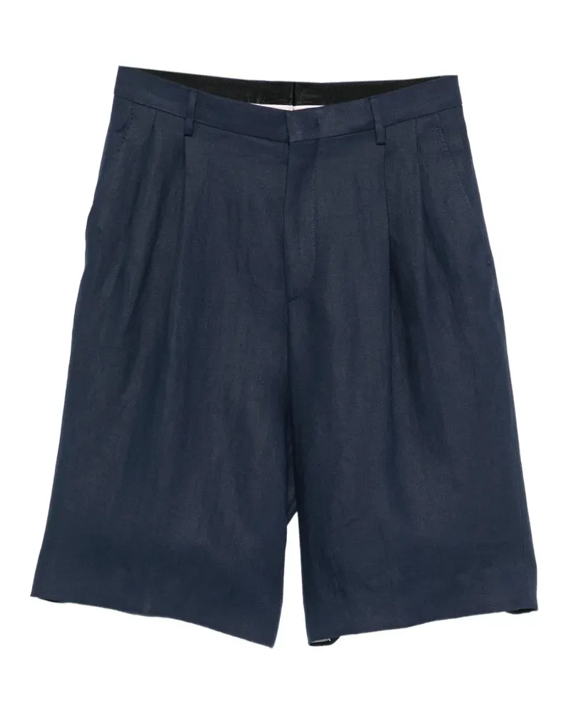 Tagliatore Effie Shorts mit Falten - Blau Blau