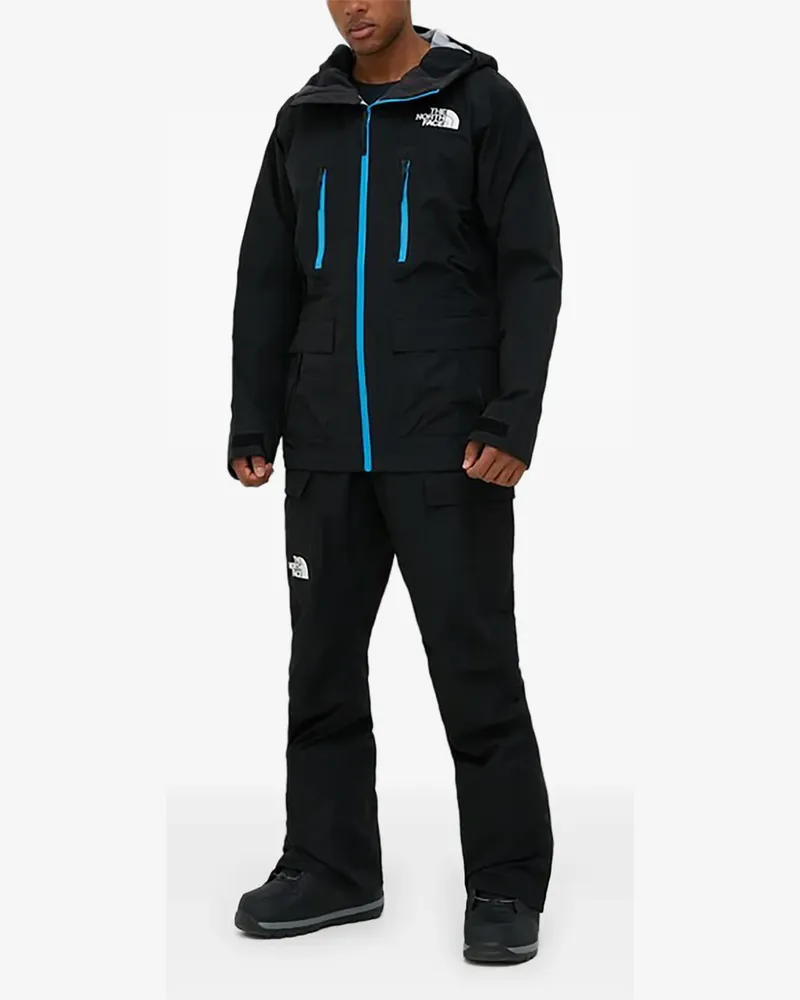 The North Face hooded zip-fastening ski jacket - Schwarz Schwarz