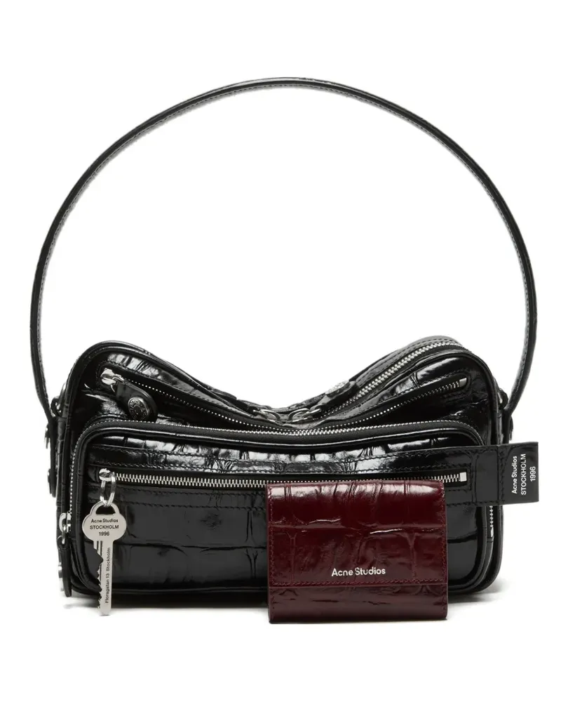 Acne Studios logo-detail embossed wallet - Rot Rot