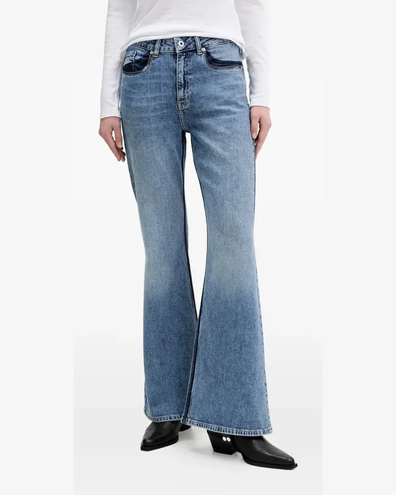 Karl Lagerfeld flared-leg jeans - Blau Blau