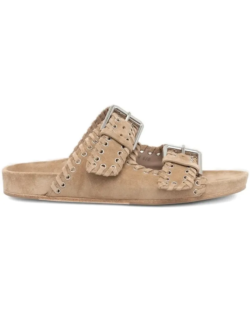 Kennel & Schmenger Sandalen aus geflochtenem Wildleder - Braun Braun