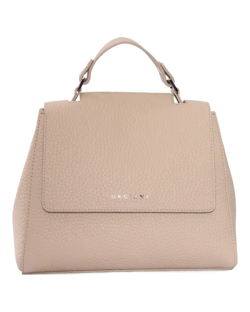 Orciani Shopper mit Logo - Nude Nude