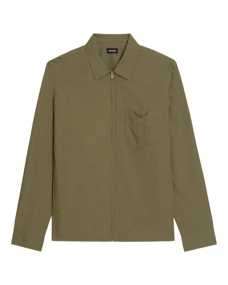Zadig & Voltaire Suzy Hemd mit Reißverschluss - Grün Grün