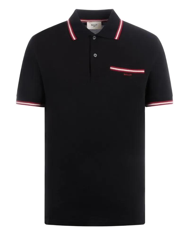 Bally Poloshirt aus Piqué - Schwarz Schwarz