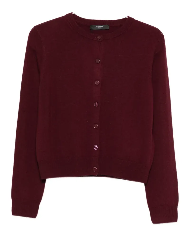Max Mara Wkdnebbia button-fastening cardigan - Rot Rot