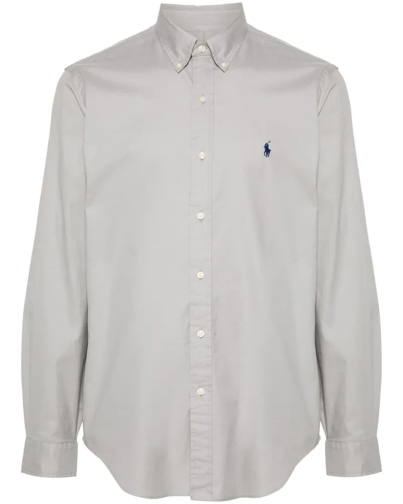 Ralph Lauren Hemd mit Logo-Stickerei - Grau Grau