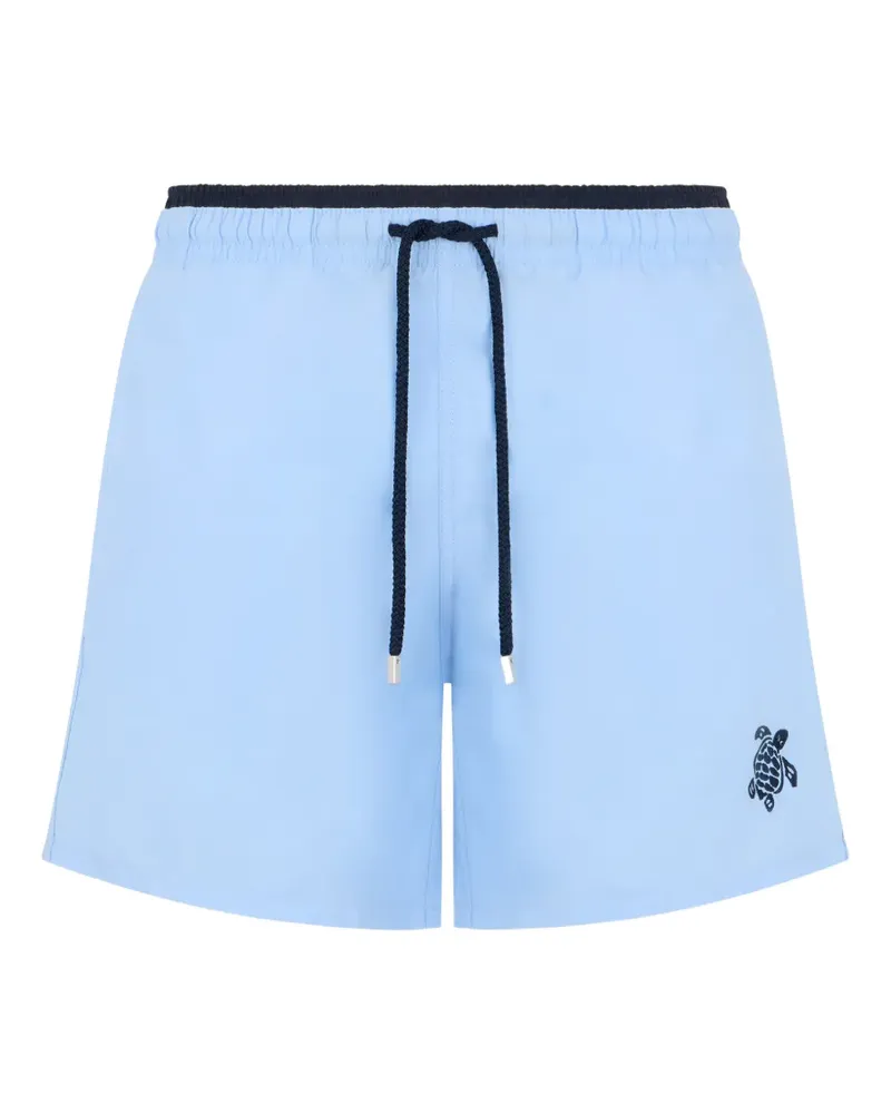 Vilebrequin drawstring embroidered swim shorts - Blau Blau