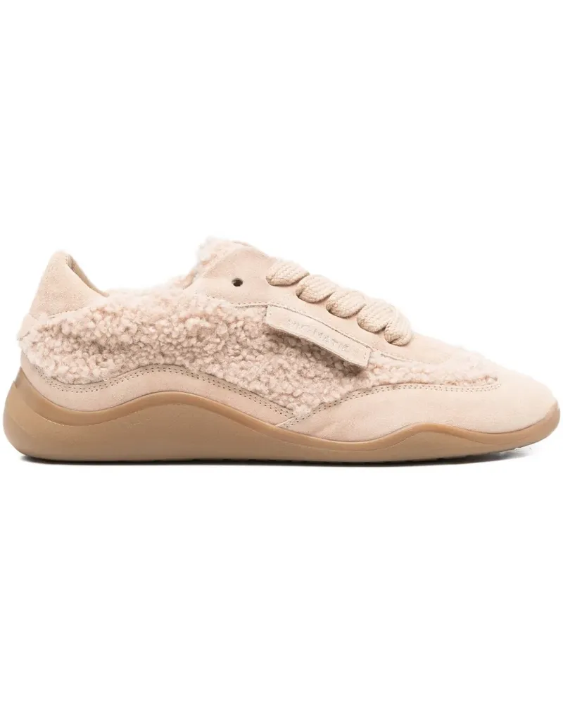 Vic Matié Strukturierte Sneakers mit Schnürung - Nude Nude
