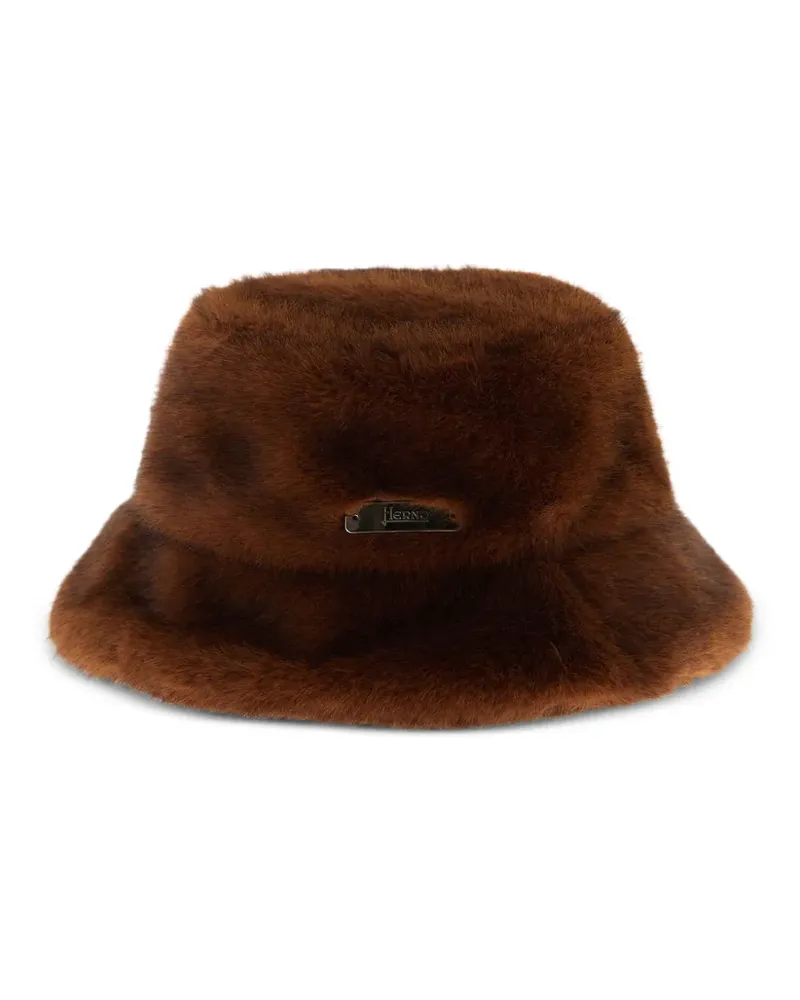 Herno Hut aus Faux Fur - Braun Braun