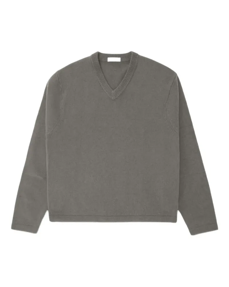 Lady White Co. Pullover mit V-Ausschnitt - Braun Braun