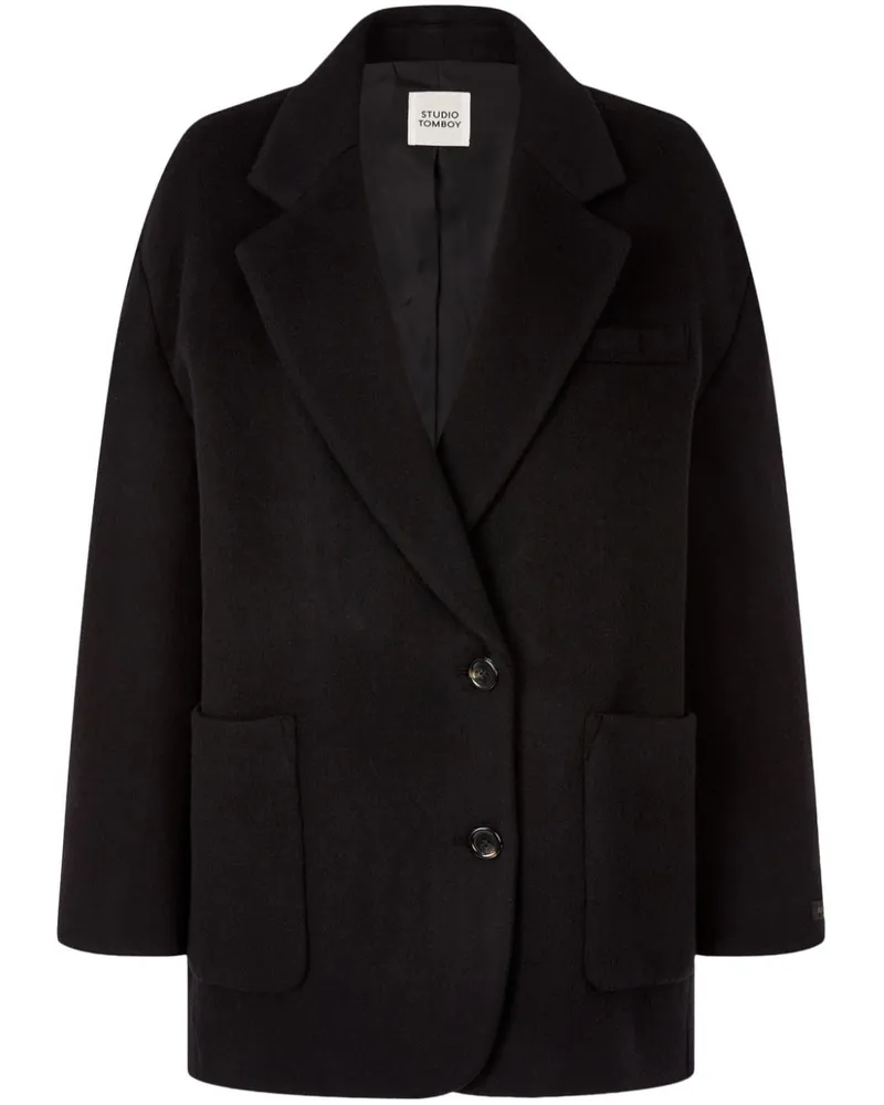 STUDIO TOMBOY Mantel im Maxi-Look - Schwarz Schwarz