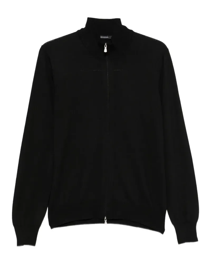 Tagliatore Pullover mit Stehkragen - Schwarz Schwarz