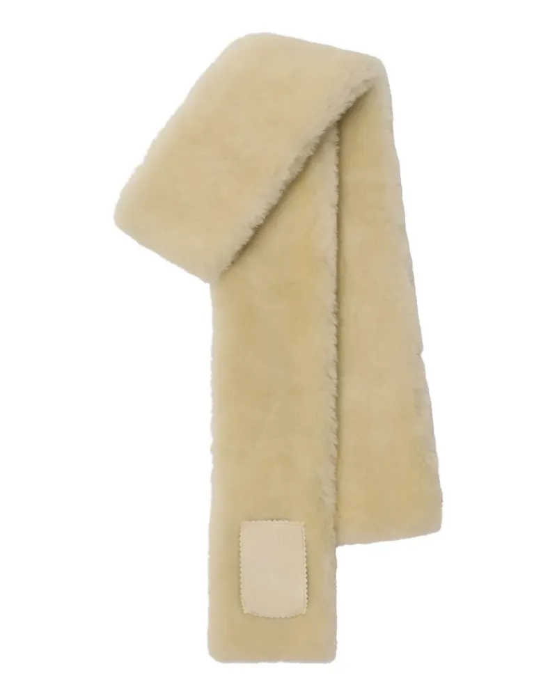 Burberry Schal aus Shearling - Nude Nude
