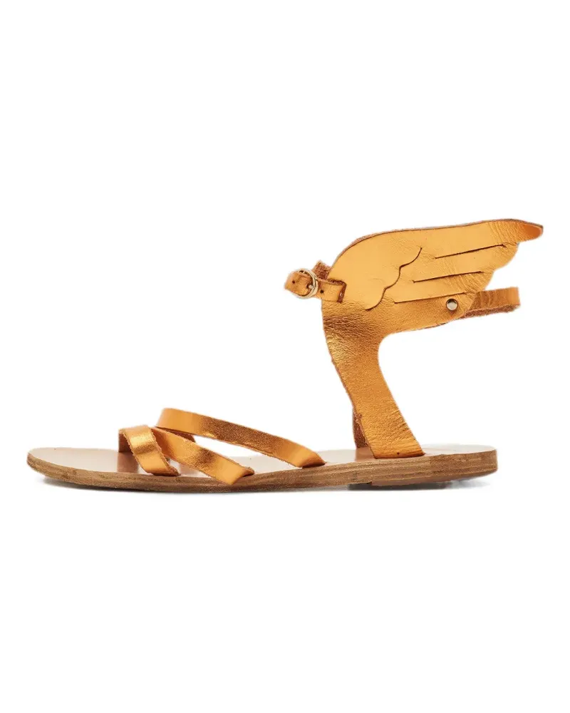 Ancient Greek Sandals wing-detail leather sandals - Gold Gold
