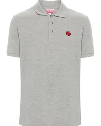 Kenzo Poloshirt mit Boke Flower Grau