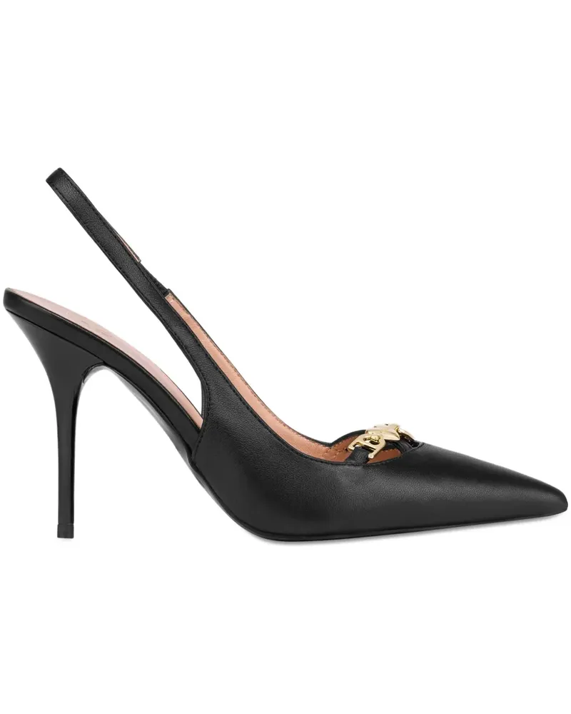 Moschino Pumps mit Slingback-Riemen - Schwarz Schwarz