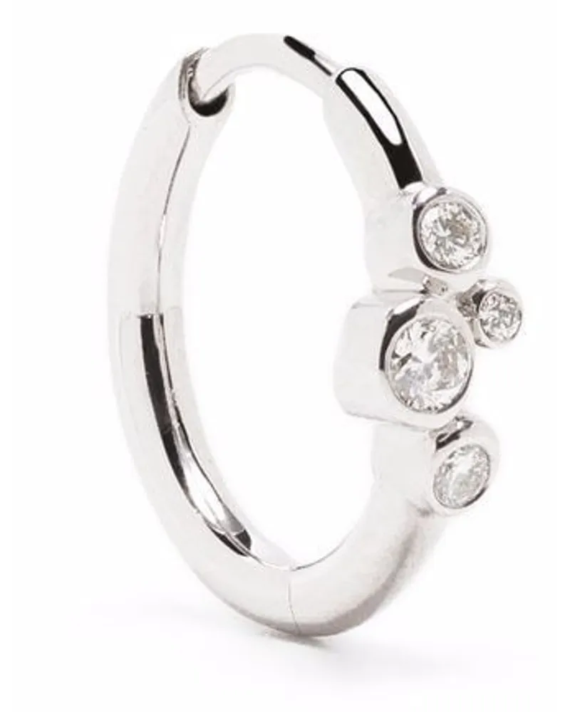 Maria Black 14kt Weißgoldohrringe mit Diamanten - Silber Silber