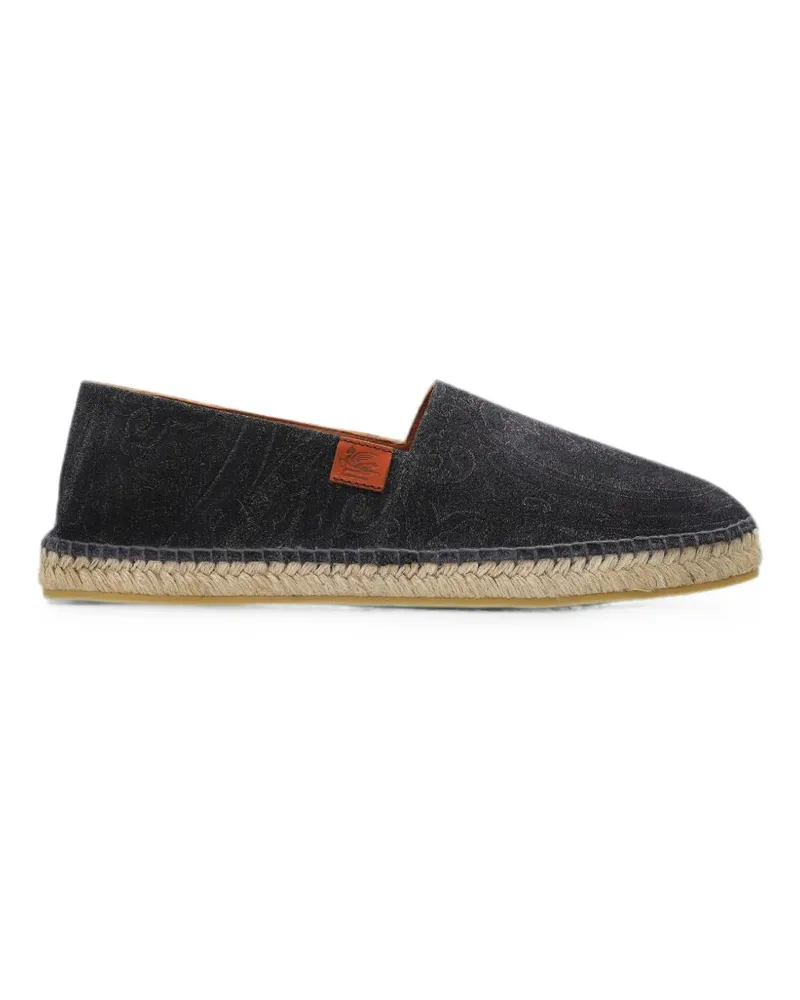 Etro suede paisley espadrilles - Schwarz Schwarz