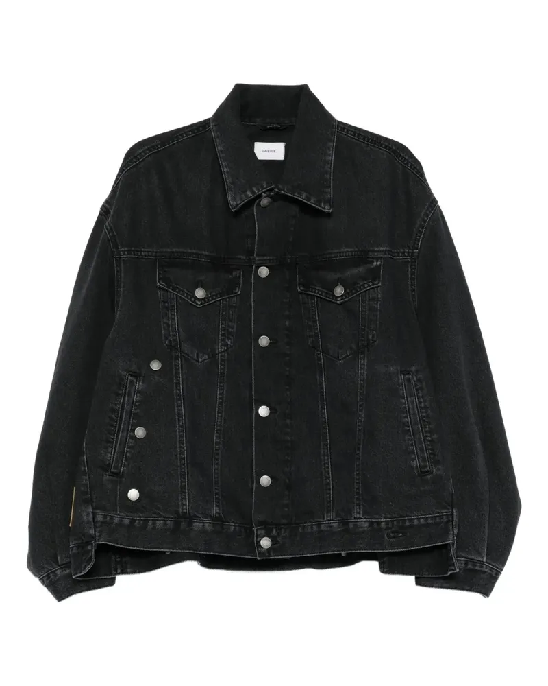 Haikure Jeansjacke mit Knopfverschluss - Schwarz Schwarz