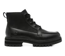 Moc-Toe Schnürstiefel - Schwarz