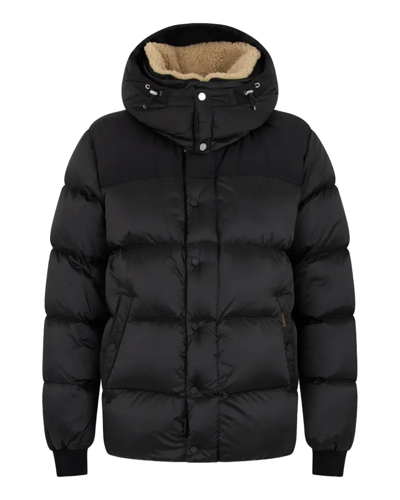 MOORER hooded padded coat - Schwarz Schwarz