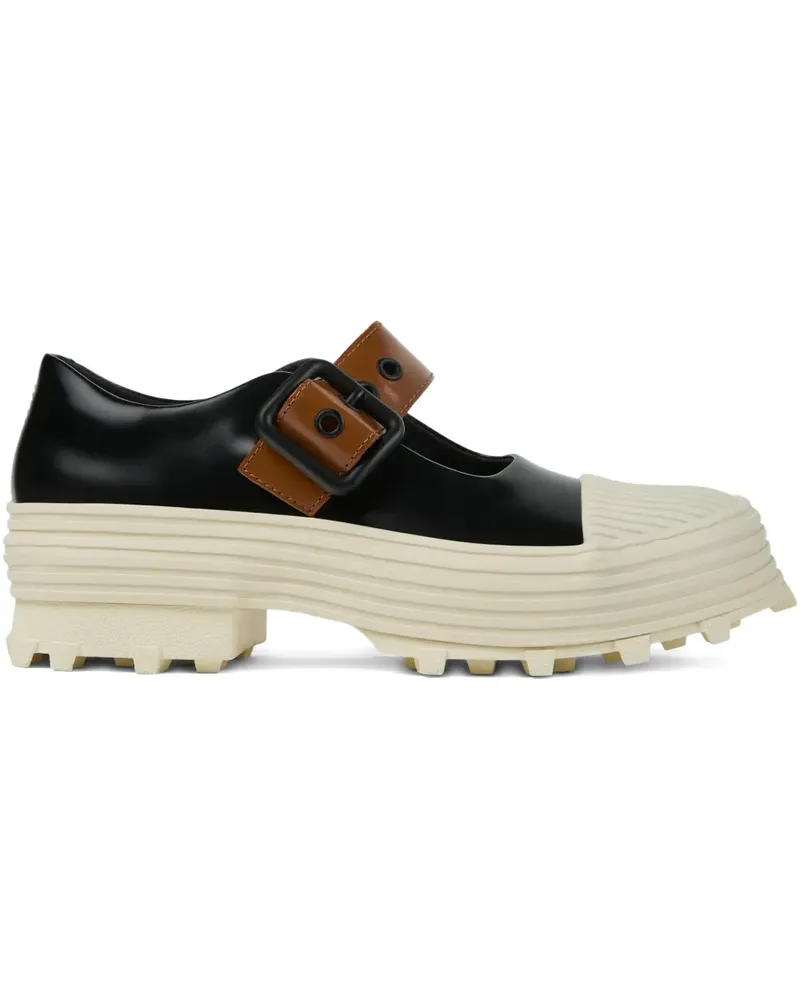 Camper Traktori Loafer mit Plateau - Schwarz Schwarz