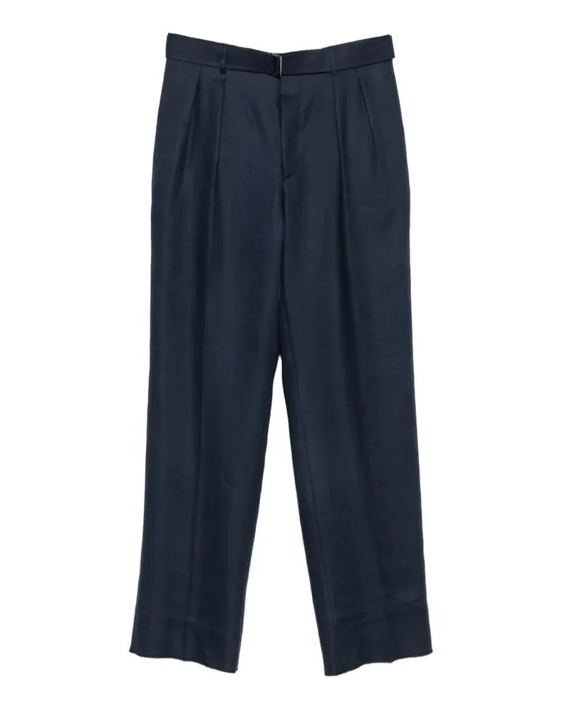 Tagliatore Straight-Leg-Hose mit Falten - Blau Blau