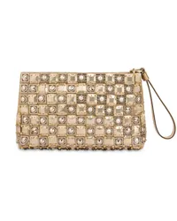 Alberta Ferretti Verzierte Clutch Gold